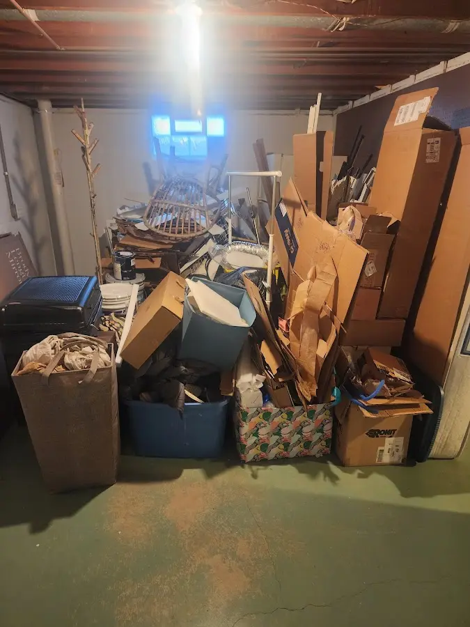 Roll-off dumpster container at job site for Concrete Dumpster Rental in Savoy